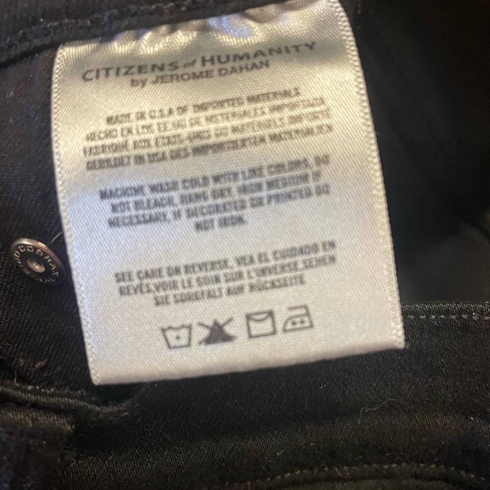 Citizens of Humanity Rocket, high rise, skinny jeans - jet black - new - Picture 6 of 10